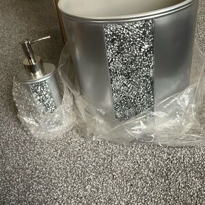 Silver Glitter Bathroom Accessory WAYFAIR Set